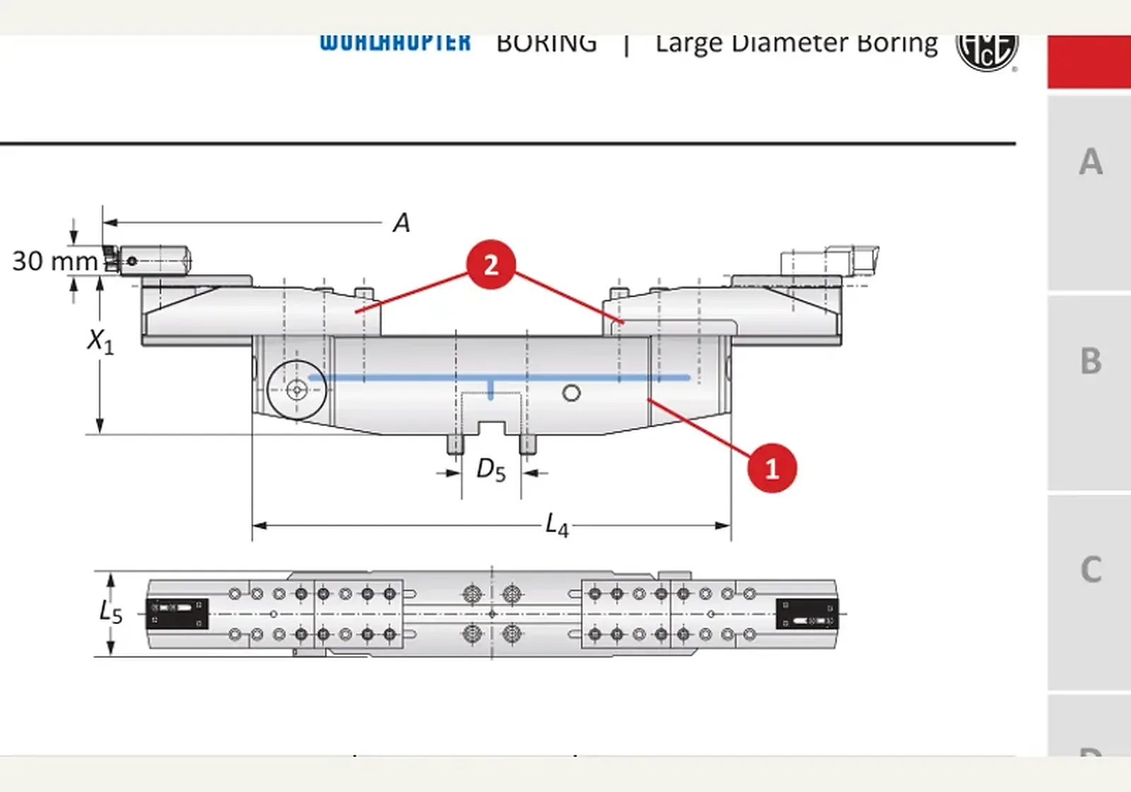 Чертёж: Зубчатые кассеты Alu-Line Flex D 60